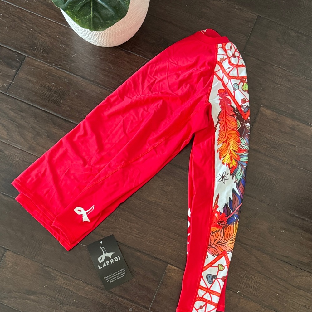 Men's Vibrant Red SPF Long Sleeve Tee